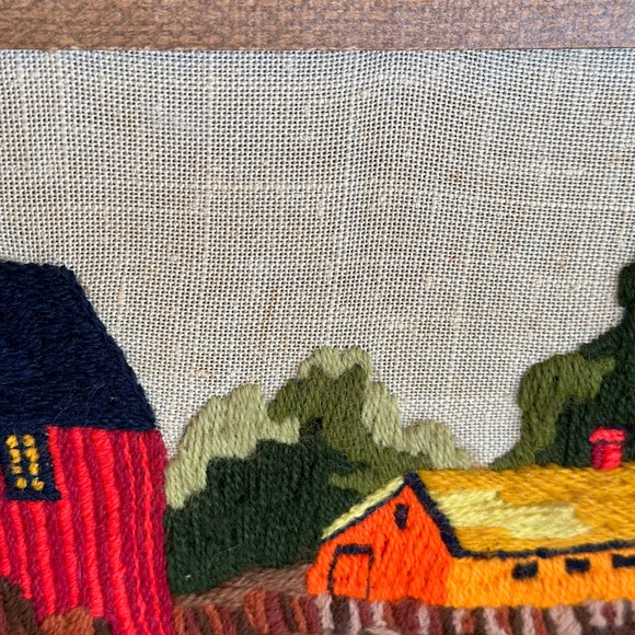 Handmade Vintage Crewel Decor - Picture 4 of 4